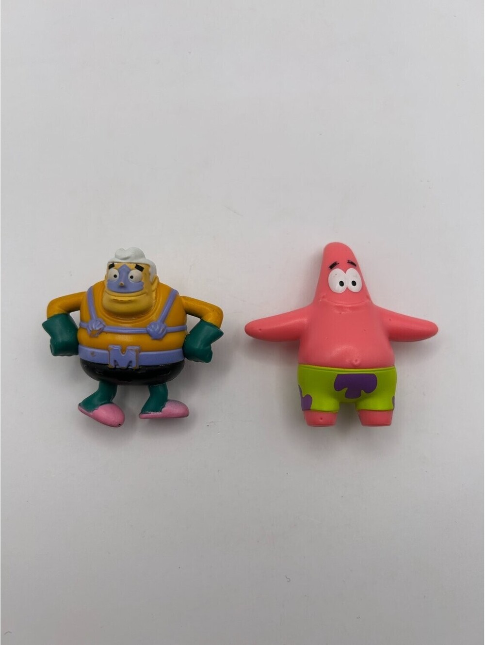 McDonald's SpongeBob Mermaid Man & Patrick Star Happy Meal Figures Lot of 2 Used